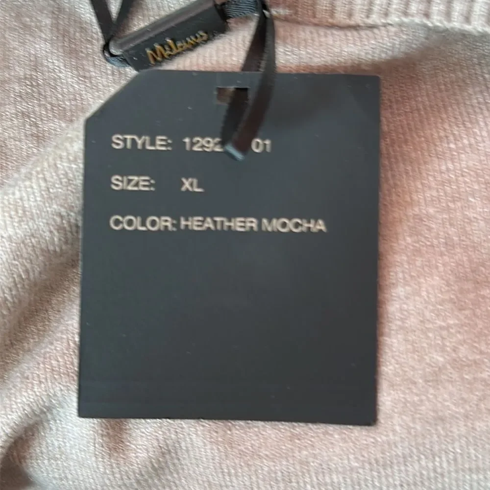 Milano XL Heather Mocha Boat Neck Sweater Long Sleeve Knit Top